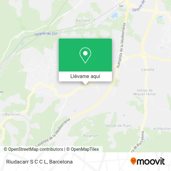 Mapa Riudacarr S C C L