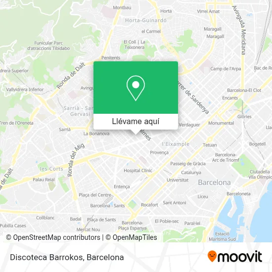 Mapa Discoteca Barrokos