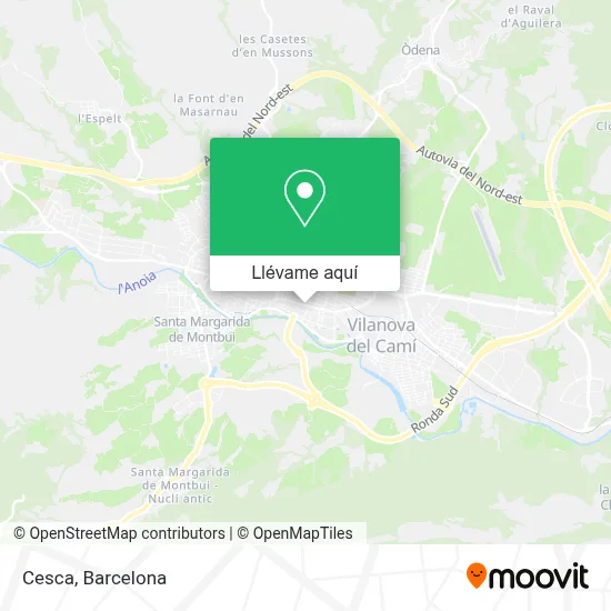 Mapa Cesca