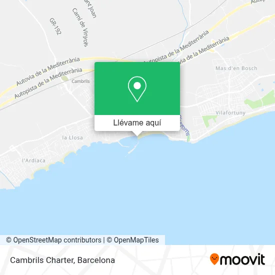 Mapa Cambrils Charter