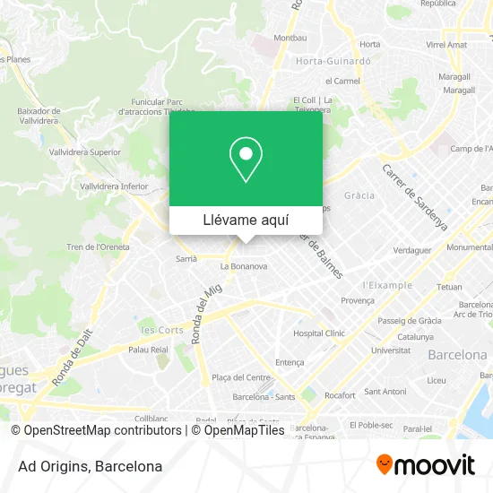 Mapa Ad Origins