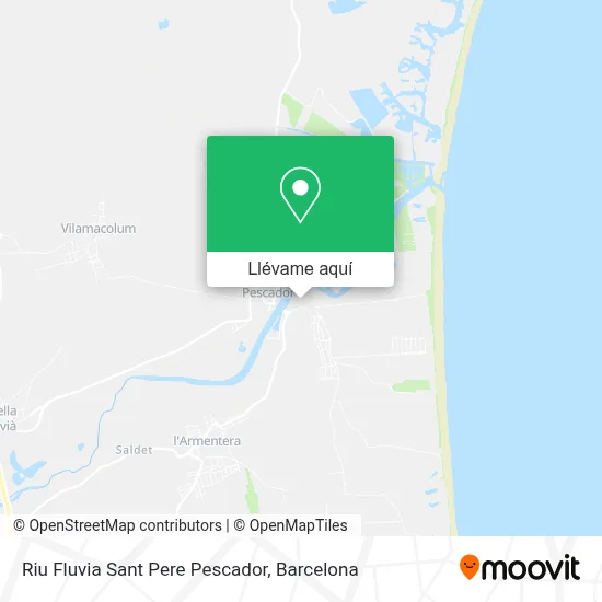 Mapa Riu Fluvia Sant Pere Pescador