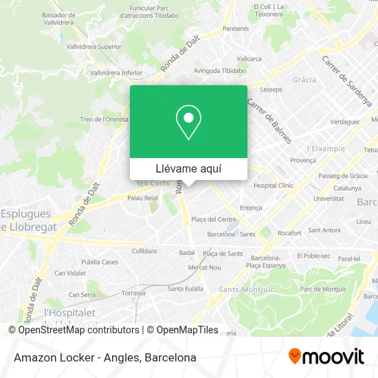 Mapa Amazon Locker - Angles