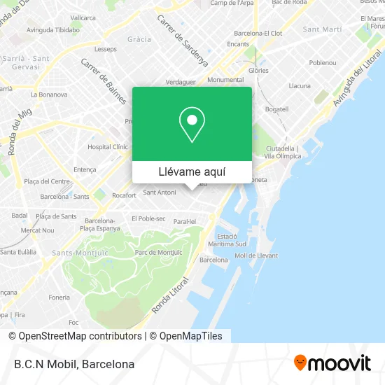Mapa B.C.N Mobil