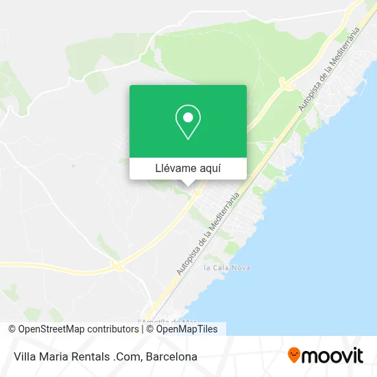 Mapa Villa Maria Rentals .Com