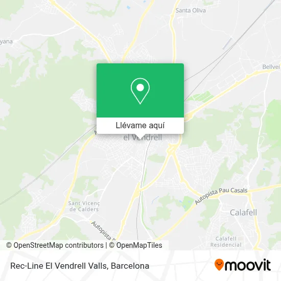 Mapa Rec-Line El Vendrell Valls