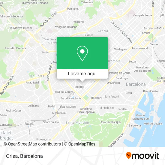 Mapa Orisa