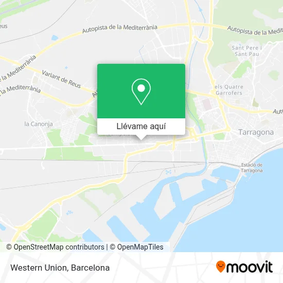 Mapa Western Union