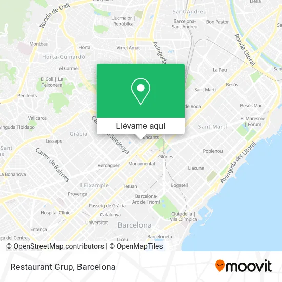 Mapa Restaurant Grup