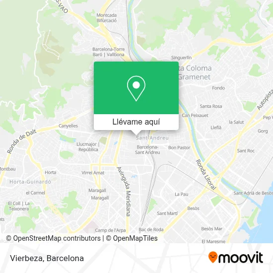 Mapa Vierbeza