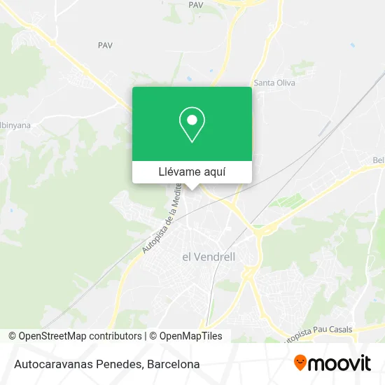 Mapa Autocaravanas Penedes