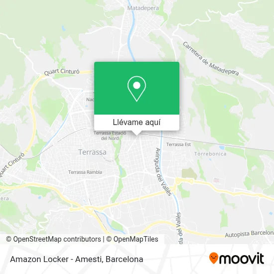 Mapa Amazon Locker - Amesti