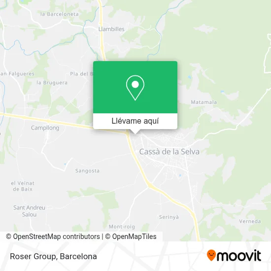Mapa Roser Group