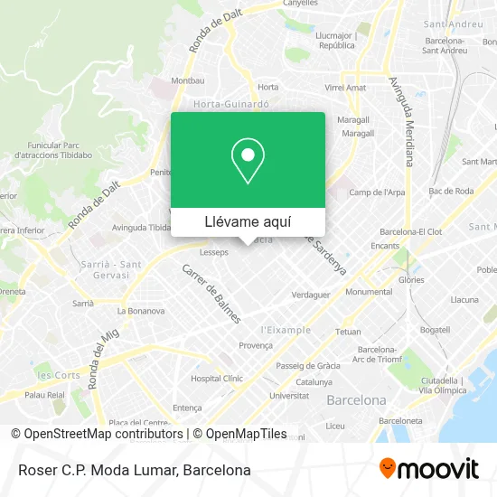 Mapa Roser C.P. Moda Lumar