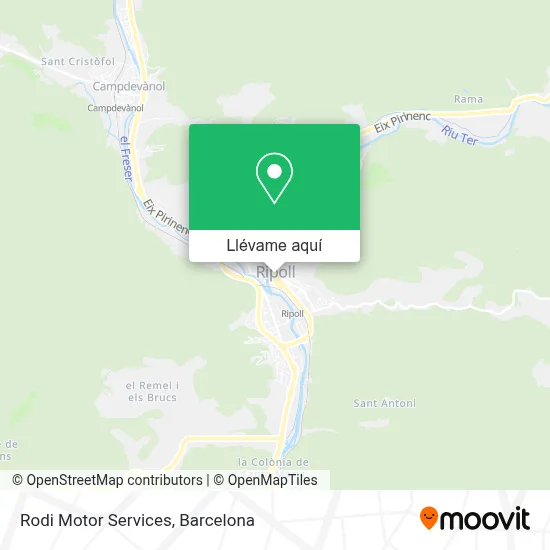 Mapa Rodi Motor Services