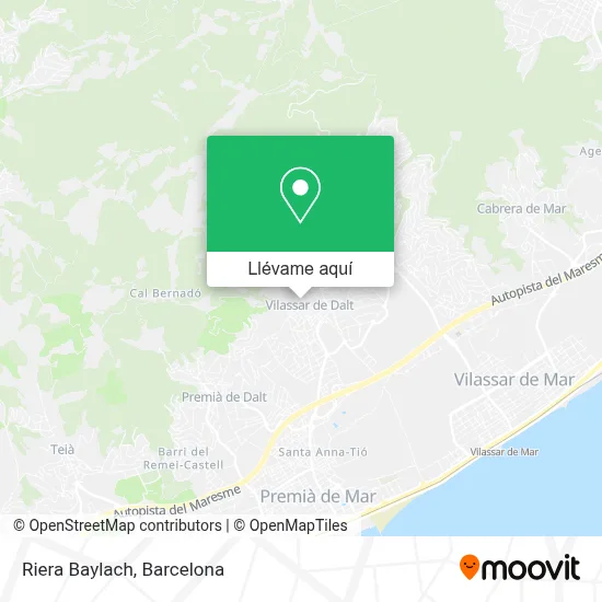 Mapa Riera Baylach