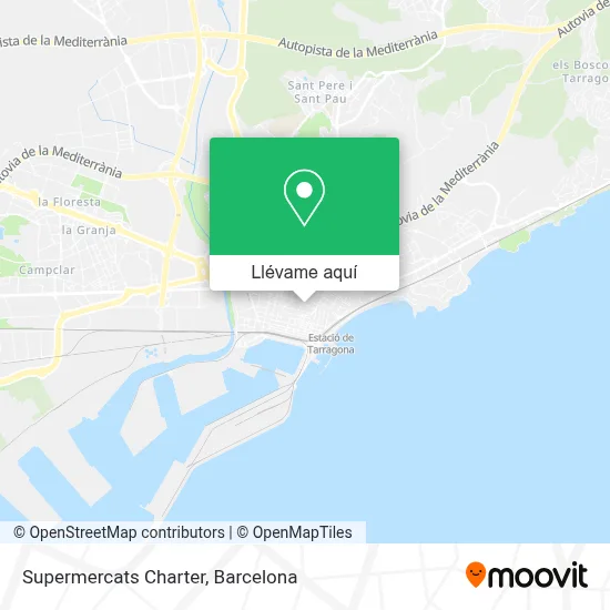 Mapa Supermercats Charter