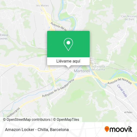 Mapa Amazon Locker - Chilla