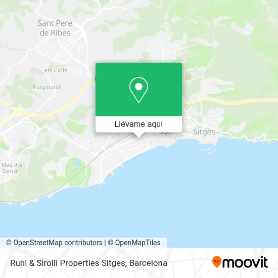 Mapa Ruhl & Sirolli Properties Sitges