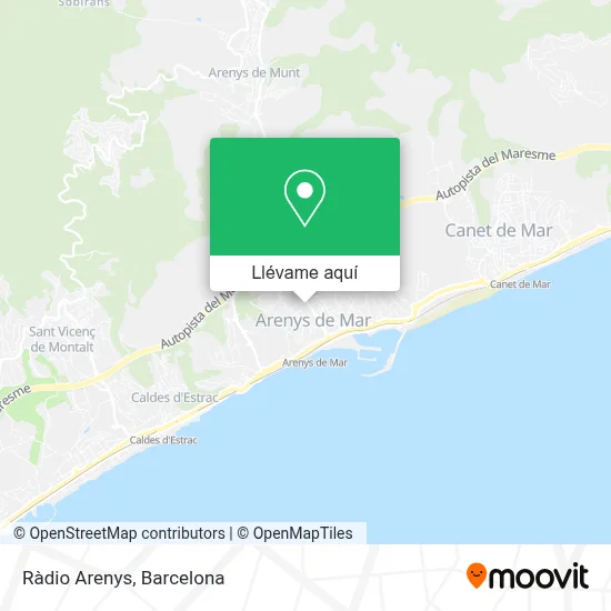 Mapa Ràdio Arenys