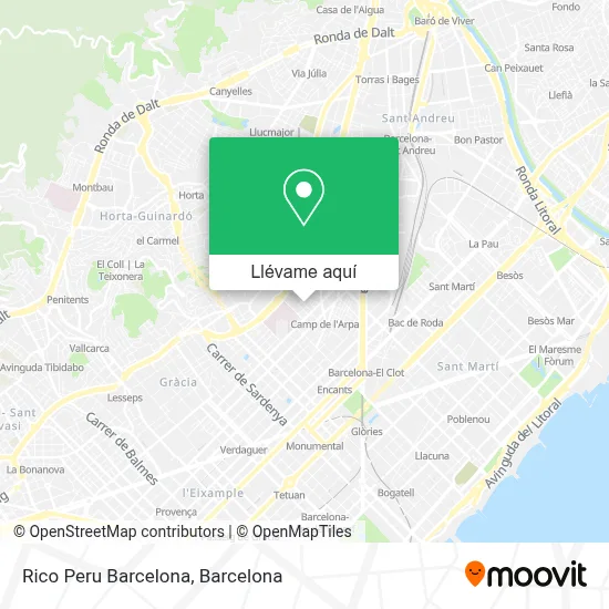 Mapa Rico Peru Barcelona