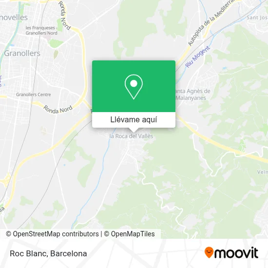 Mapa Roc Blanc