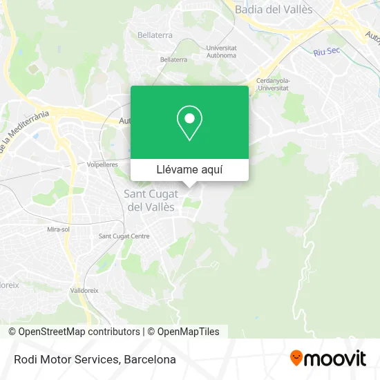 Mapa Rodi Motor Services