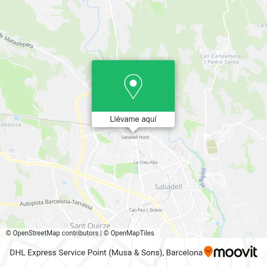 Mapa DHL Express Service Point (Musa & Sons)