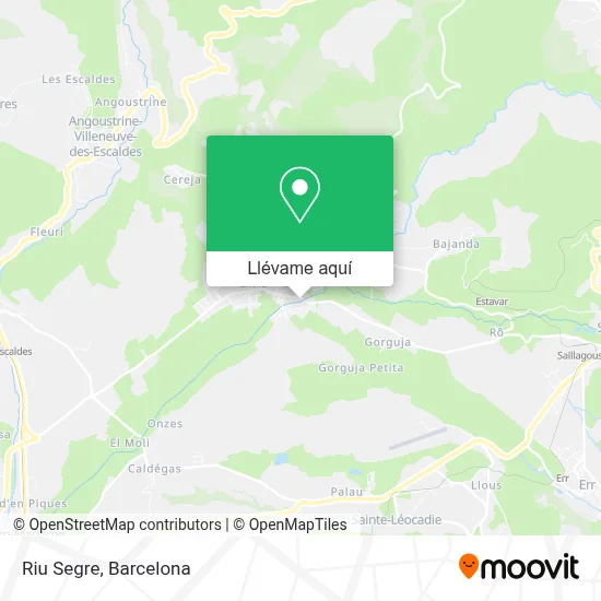 Mapa Riu Segre