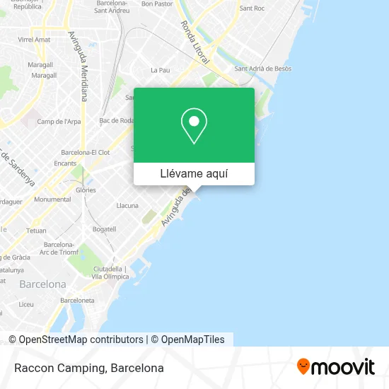 Mapa Raccon Camping