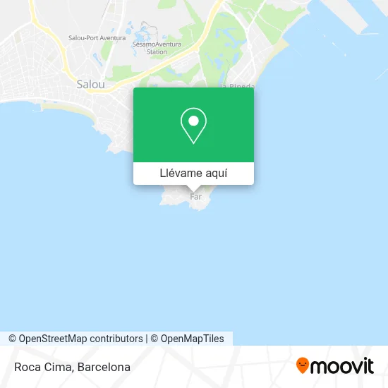 Mapa Roca Cima