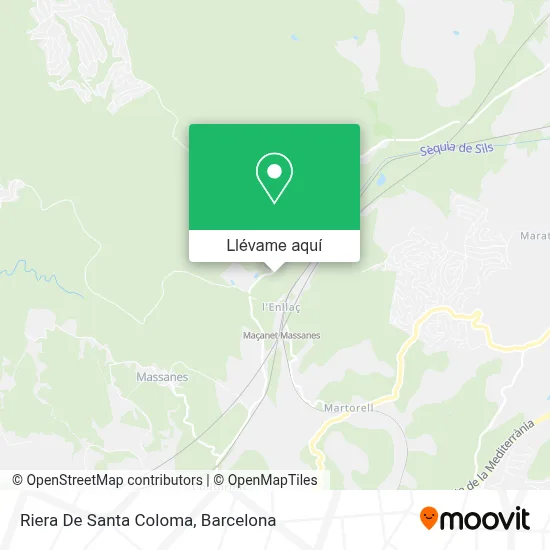 Mapa Riera De Santa Coloma
