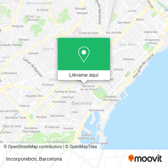 Mapa Incorporebcn
