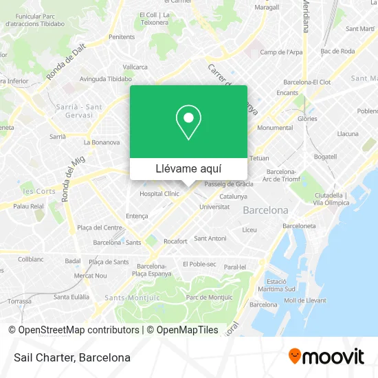 Mapa Sail Charter