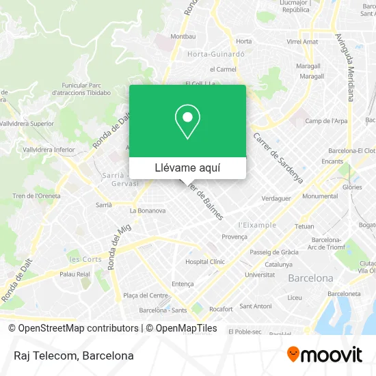 Mapa Raj Telecom