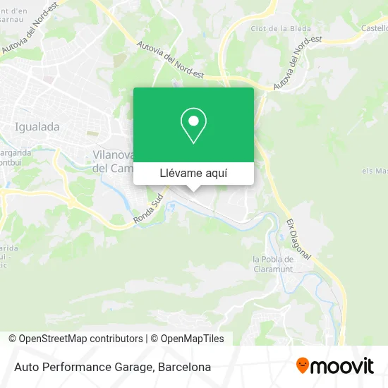 Mapa Auto Performance Garage
