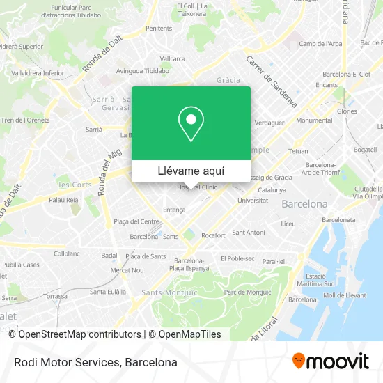 Mapa Rodi Motor Services