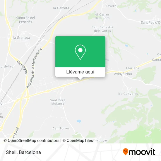 Mapa Shell
