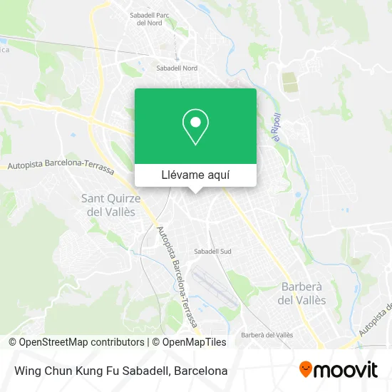 Mapa Wing Chun Kung Fu Sabadell