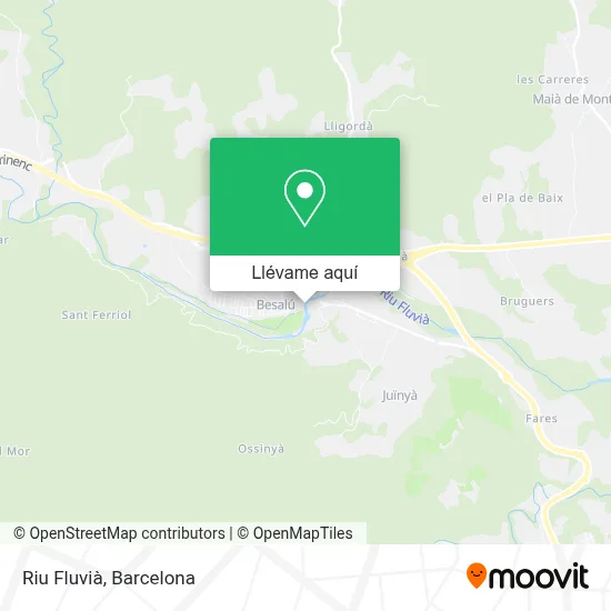 Mapa Riu Fluvià