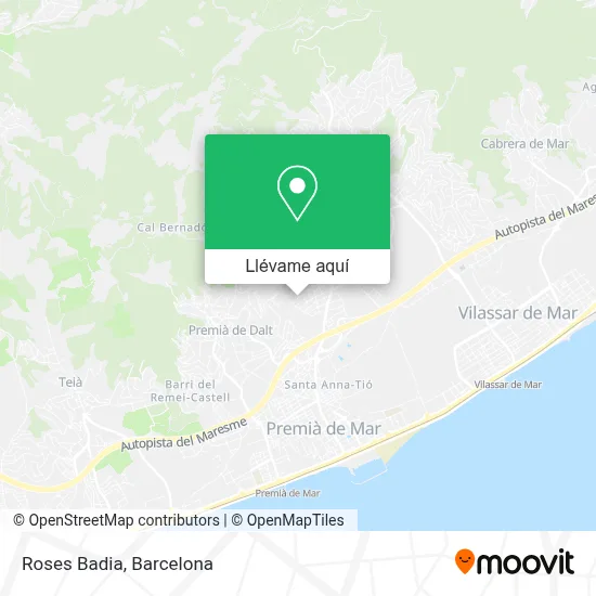 Mapa Roses Badia