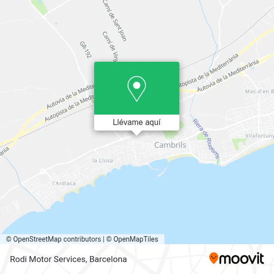Mapa Rodi Motor Services