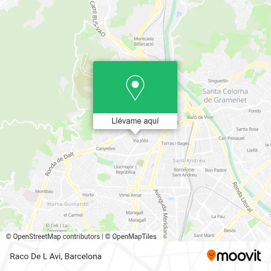Mapa Raco De L Avi