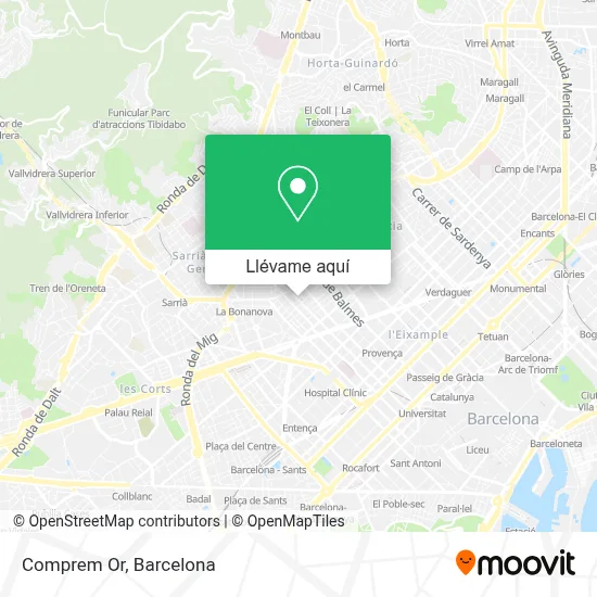 Mapa Comprem Or