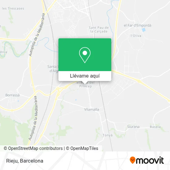 Mapa Rieju