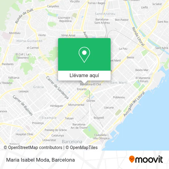 Mapa Maria Isabel Moda