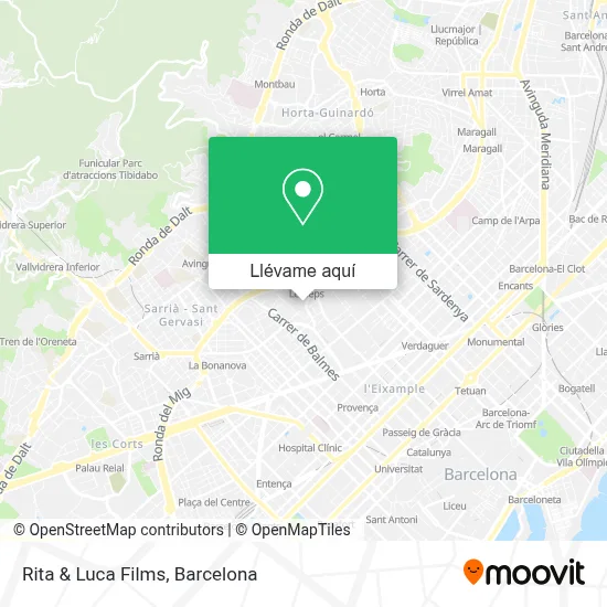 Mapa Rita & Luca Films
