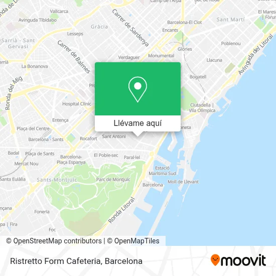 Mapa Ristretto Form Cafeteria