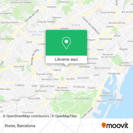 Mapa Rister