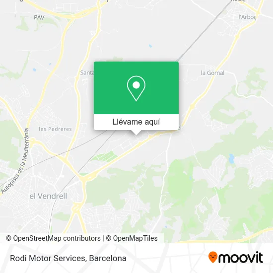 Mapa Rodi Motor Services